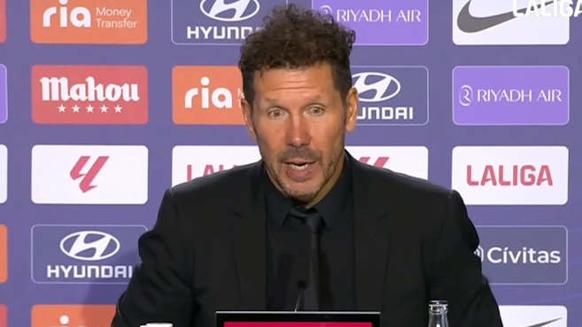 Atltico de Madrid: Simeone: «Hicimos el partido que el hincha quiere ver, con ese espritu somos ms fuertes»