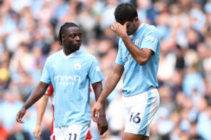 Premier League: ¿Qué le pasó a Rodri? Primera roja en su carrera… ¡a los 27 segundos del segundo tiempo!