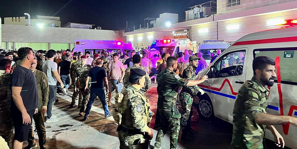 Al menos 100 muertos y más de 150 heridos por el incendio en una boda en Irak