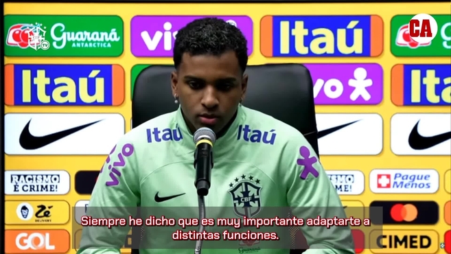 Real Madrid: Rodrygo: «No me gusta jugar de ‘9’, pero en el Real Madrid tengo que hacerlo»