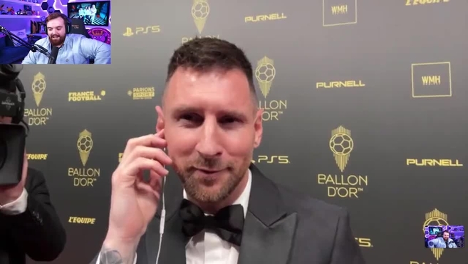 Leo Messi bromea con Ibai tras ganar el Baln de Oro: «Estoy enojado con vos, ahora no te voy a contestar ms»