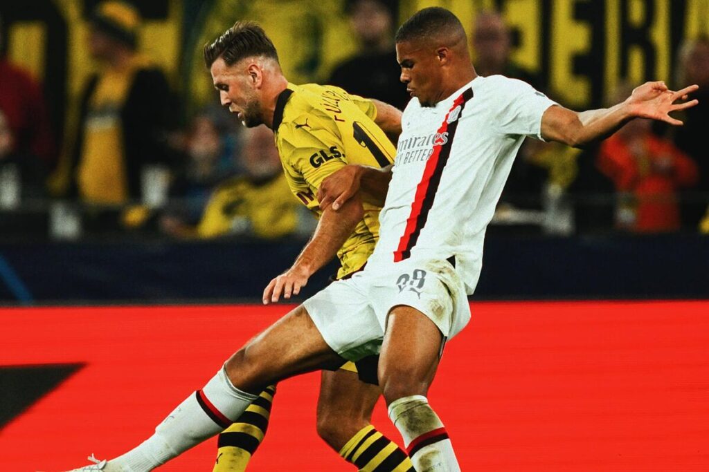 Champions League: Borussia Dortmund y Milan no pasan del empate y siguen sin marcar en esta Champions