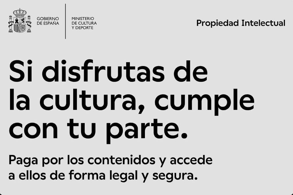 ‘Me gusta, lo pago’: la última campaña del Ministerio de Cultura y Deporte contra la piratería