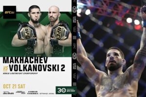 UFC: Topuria ve peligrar su pelea por el ttulo: Volkanovski, en el UFC 294 ante Makhachev