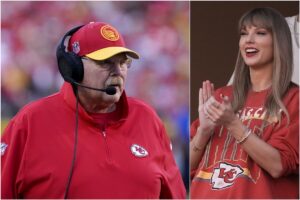 NFL: El entrenador de los Chiefs lo tiene claro: «Taylor Swift puede quedarse todo lo que quiera»