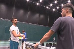 Masters 1000 Pars – Bercy 2023: Novak Djokovic y Carlos Alcaraz aparcan su rivalidad: entrenan juntos en Pars-Bercy