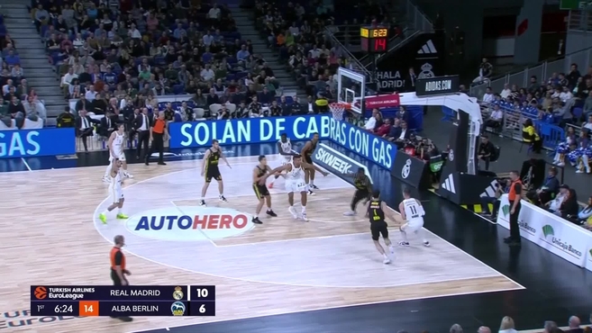 Euroliga: Campazzo y el Chacho lideran con pases una cmoda victoria del Madrid