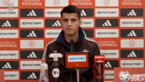 Seleccin espaola: Morata: «Ahora soy feliz, antes jugaba para sacar el seis, aprobar y pasar inadvertido»