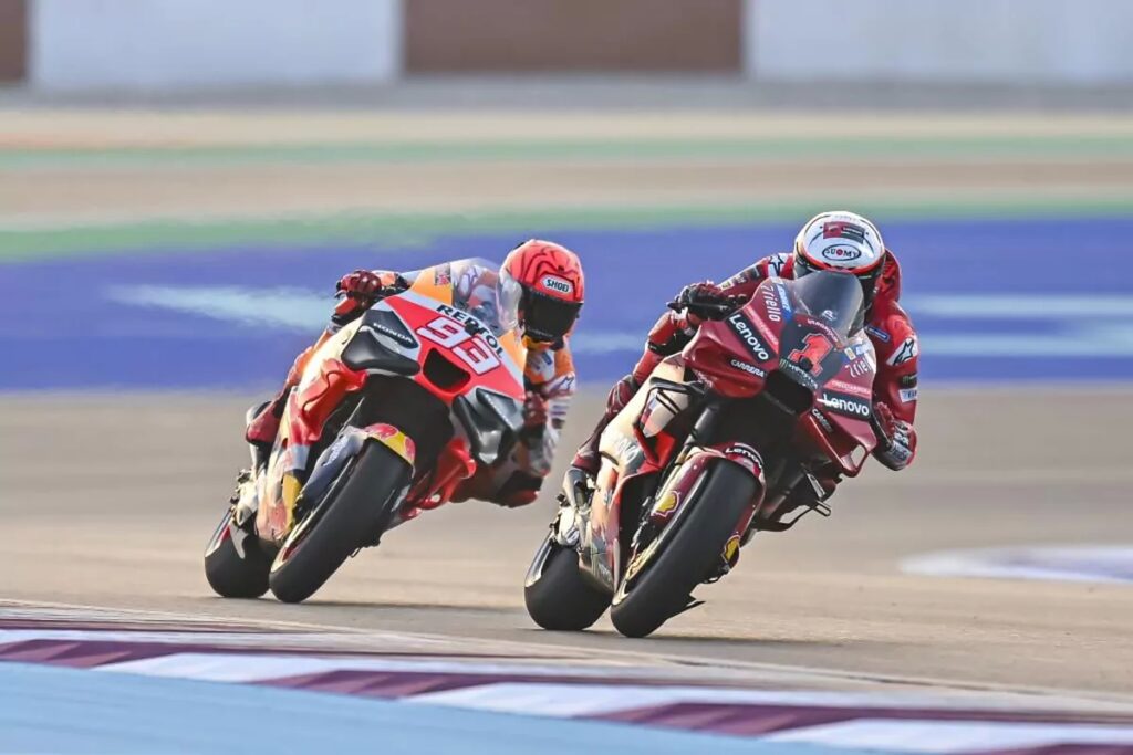 MotoGP – GP Qatar 2023: Bagnaia y los toques con Martn: «Hay pilotos que prefieren as y otros que no»