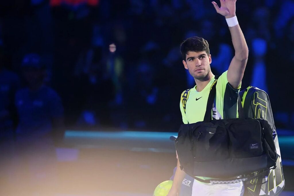 ATP Finals 2023: Carlos Alcaraz: «He salido de la pista con la sensacin de que no estoy a su nivel bajo techo»