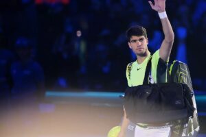ATP Finals 2023: Carlos Alcaraz: «He salido de la pista con la sensacin de que no estoy a su nivel bajo techo»