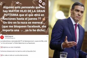 Una concejala del PP escribe en su Facebook que «Pedro Snchez se merece un tiro en la nuca»