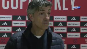 Copa del Rey: Imanol: «Hemos pasado pero estoy enfadado, ellos han merecido el empate»