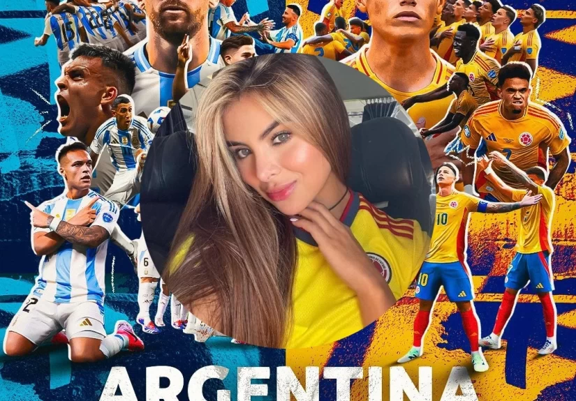 Laura Sánchez, Modelo Paisa, Apoya al Equipo Colombiano con la Fuerza de un Tigre en la Final de la Copa América 2024