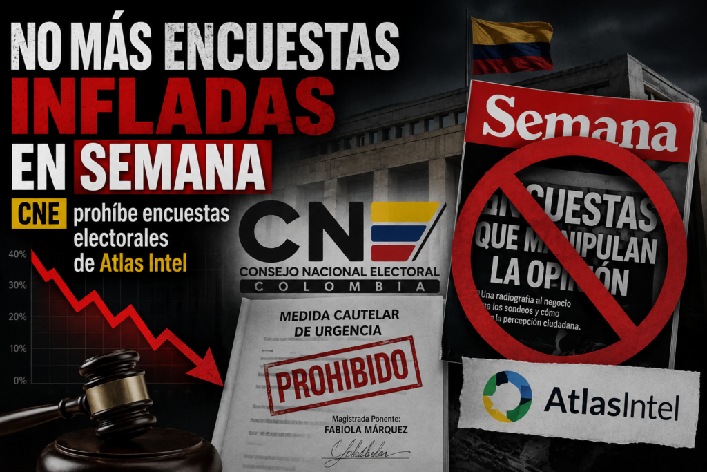 NO MÁS ENCUESTAS INFLADAS EN SEMANA | CNE prohíbe encuestas electorales de Atlas Intel