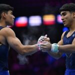 Camilo Vera y Ángel Barajas terminaron sexto y séptimo en la final de barra fija del Mundial de Gimnasia