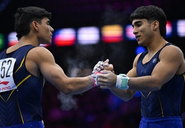 Camilo Vera y Ángel Barajas terminaron sexto y séptimo en la final de barra fija del Mundial de Gimnasia