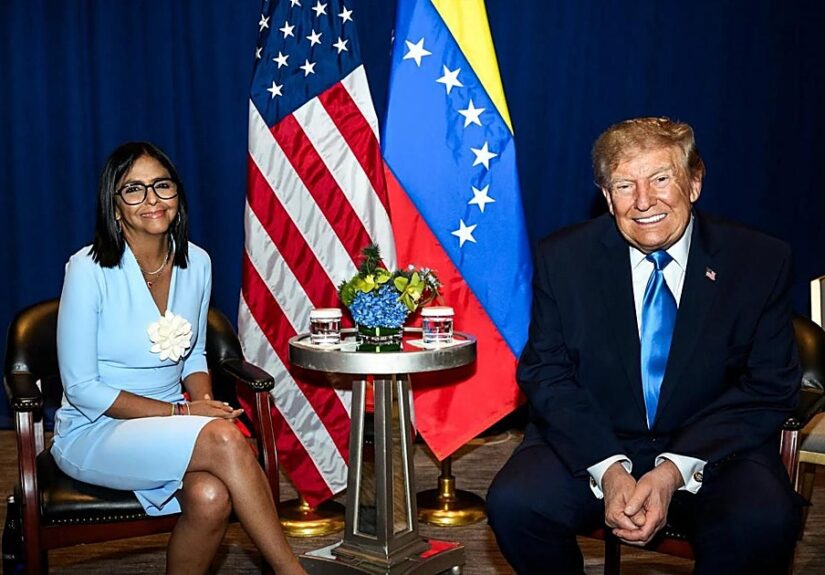 Delcy Rodríguez blanquea su imagen en el exterior sin poner fecha a las elecciones