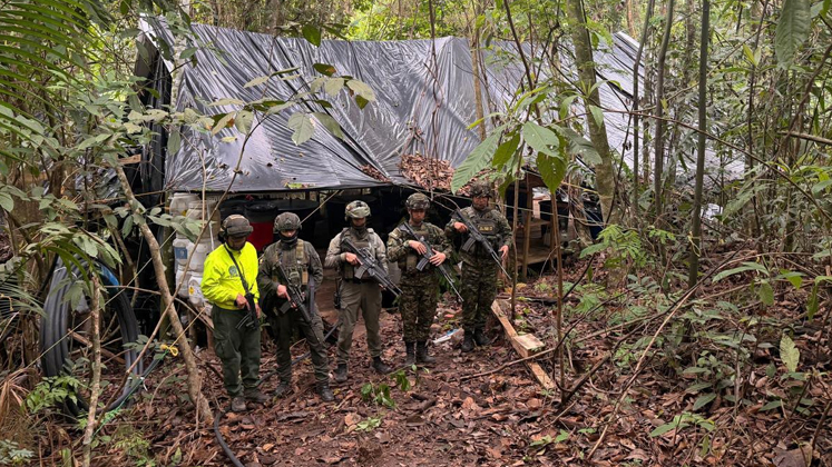 Destruyen complejo del Eln que producía cocaína en Sardinata