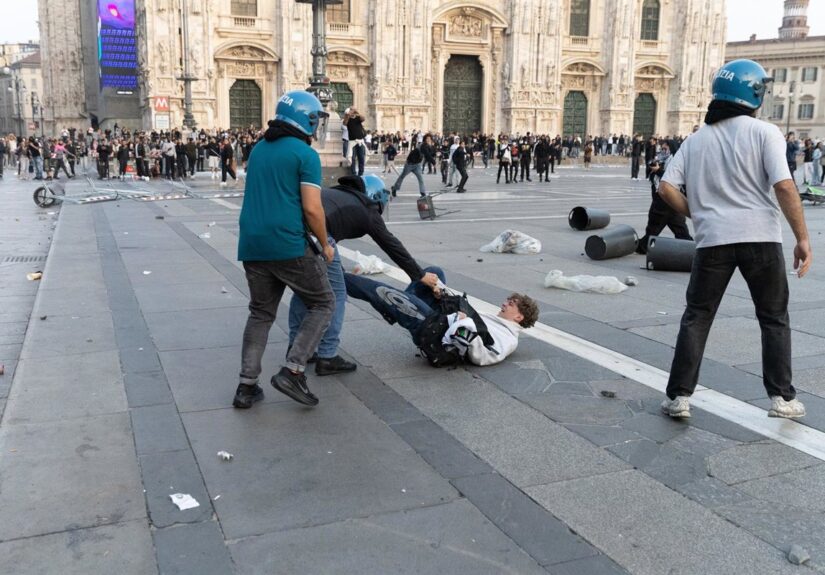 El ministro de Defensa italiano apunta que detrás de los disturbios hay una «guerra híbrida» desde el exterior
