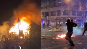 Francia vivió una jornada de caos con 400 detenidos en protestas contra el costo de vida