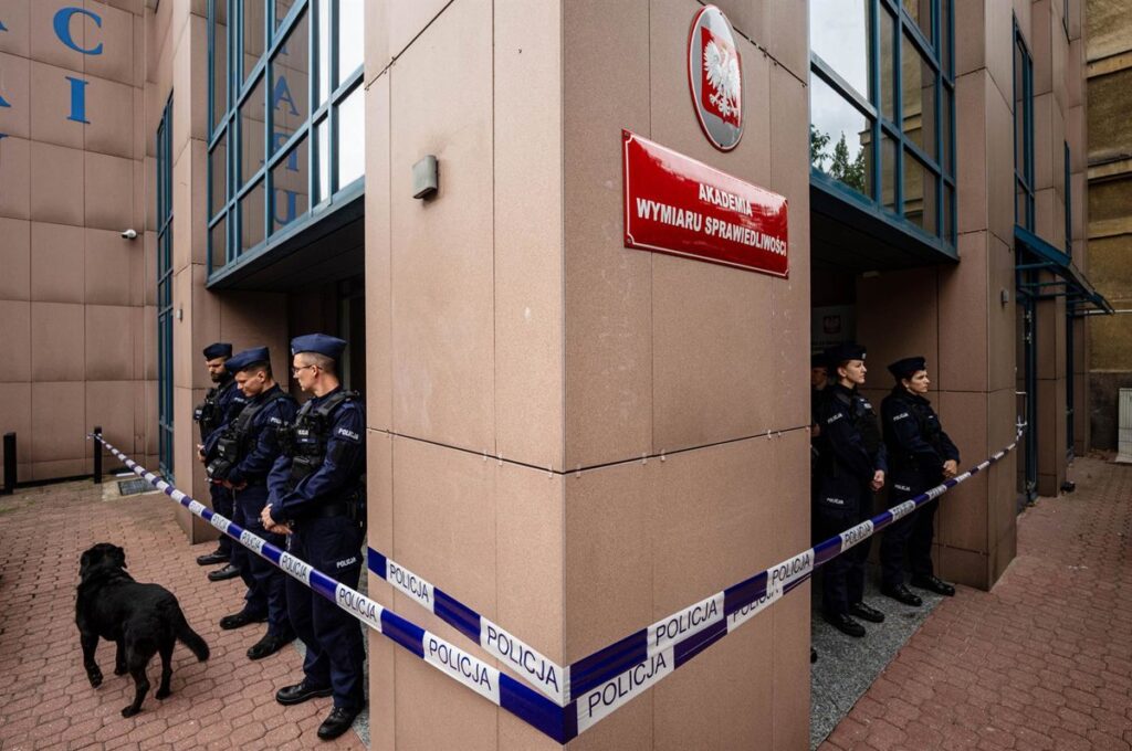 Herida con cuchillo una agente de policía frente a la sede del Tribunal Constitucional en Polonia