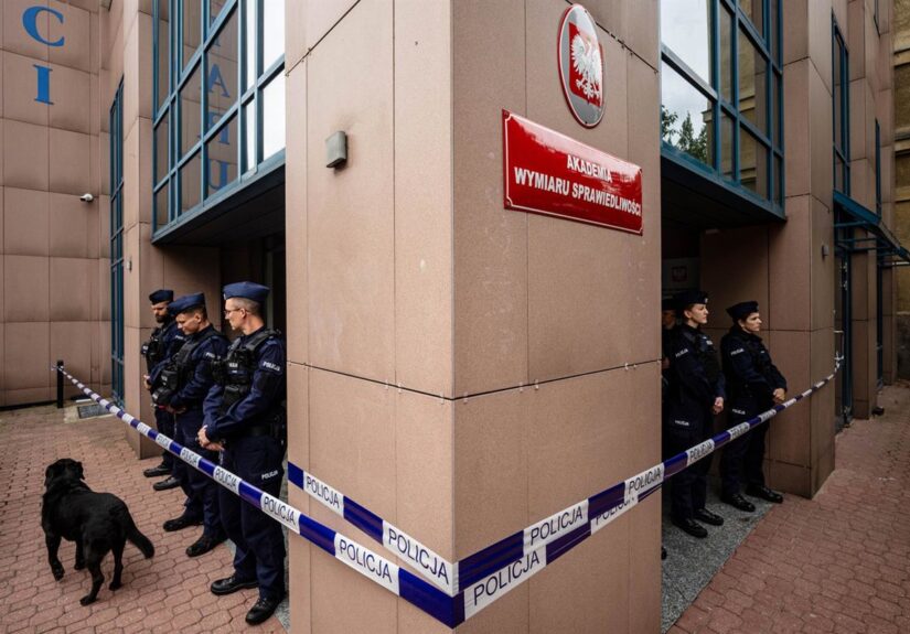 Herida con cuchillo una agente de policía frente a la sede del Tribunal Constitucional en Polonia