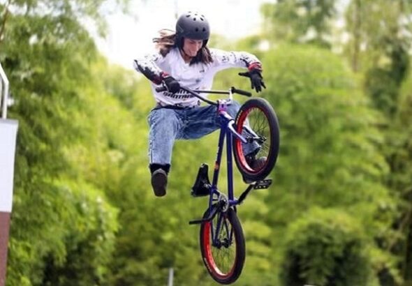 La cucuteña Valeria Moreno brilló en el Nacional de BMX Freestyle de Armenia, Quindío