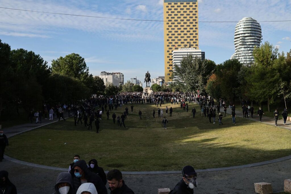 Las protestas en Albania rebajan el tono tras los incidentes de los últimos días