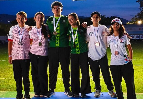 Los arqueros de Norte ganaron en mixtos la presea de plata en el Interligas de Medellín
