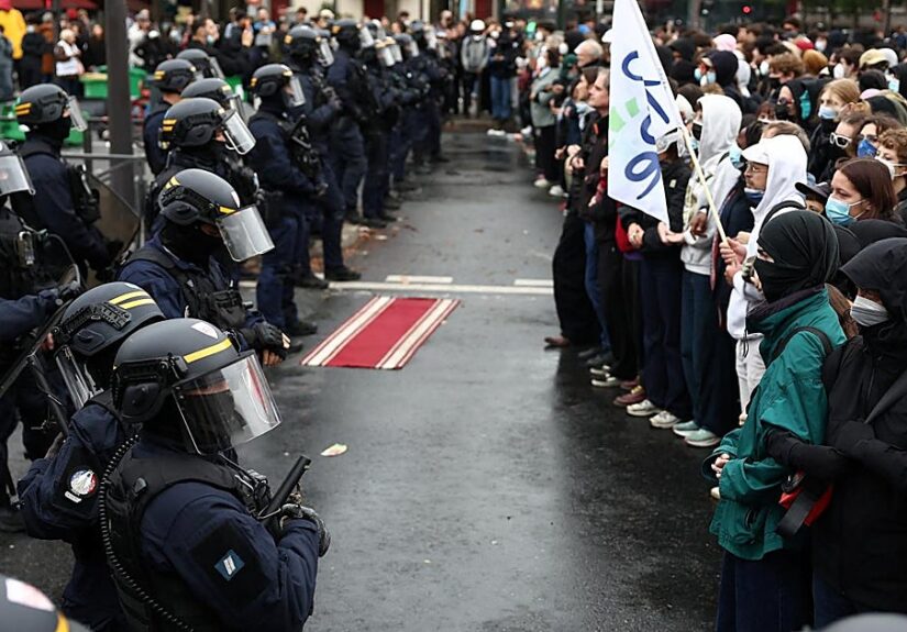Los profesores se unen a las manifestaciones de los estudiantes en Francia
