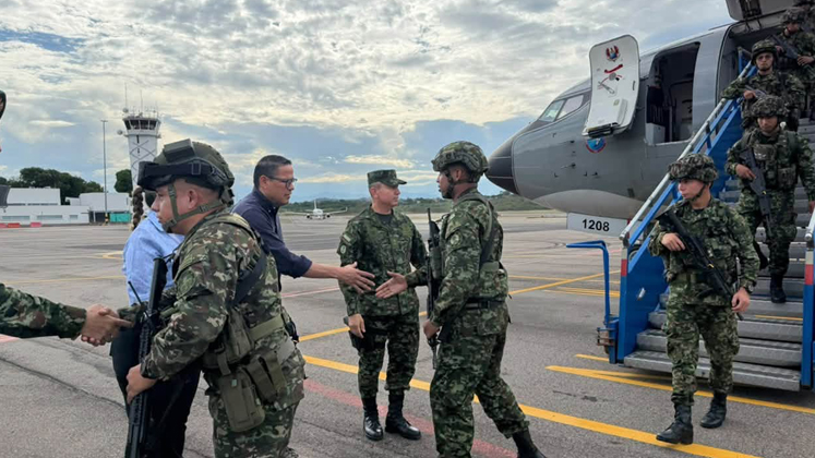Más de 300 soldados llegan a Cúcuta para reforzar la seguridad en la ciudad y la frontera