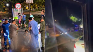 Mujer quedó gravemente herida tras ser arrollada por una motopatrulla de la Policía en Los Patios