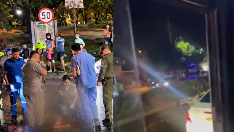 Mujer quedó gravemente herida tras ser arrollada por una motopatrulla de la Policía en Los Patios