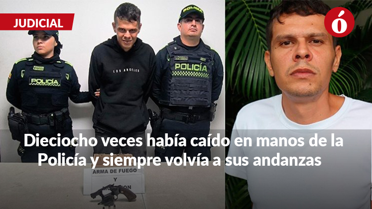 Tras casi 20 capturas, Roberto pagará condena por portar un revólver en las calles de Cúcuta