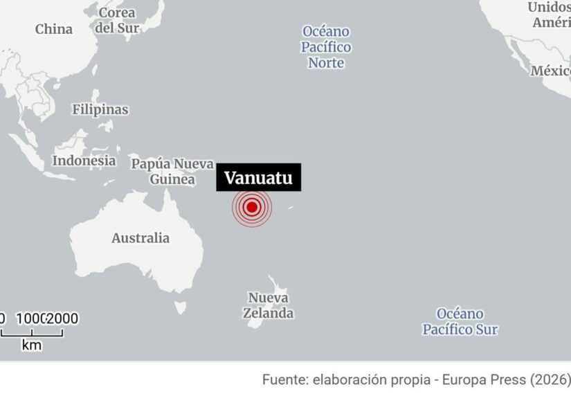 Un terremoto de 7,2 azota la costa de Vanuatu y provoca una alerta ya retirada de tsunami