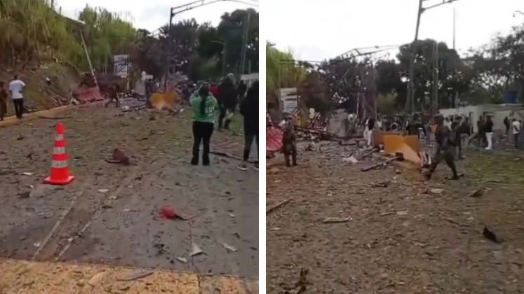 carro bomba explotó cerca de un peaje